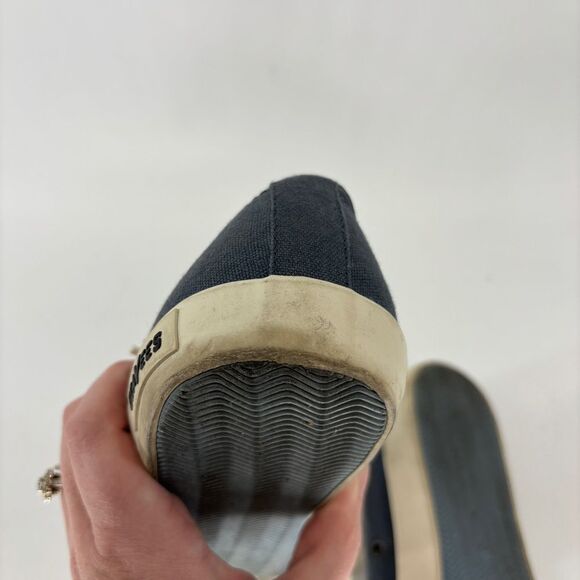 SeaVees monetary standard Blue and Cream Canvas Sneakers women’s 9 cotton - Picture 8 of 11